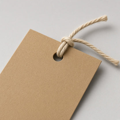 Veropack ipli sallanan etiket hang tag — detay